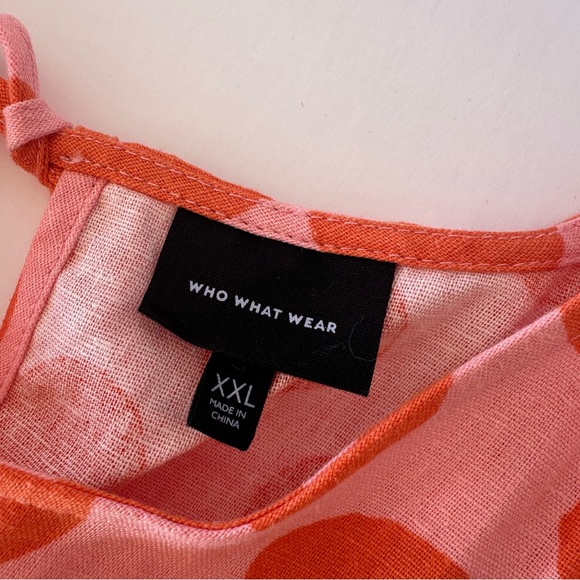 Who What Wear Short Puff Sleeve Polka Dot Maxi Dress XXL - Picture 11 of 16